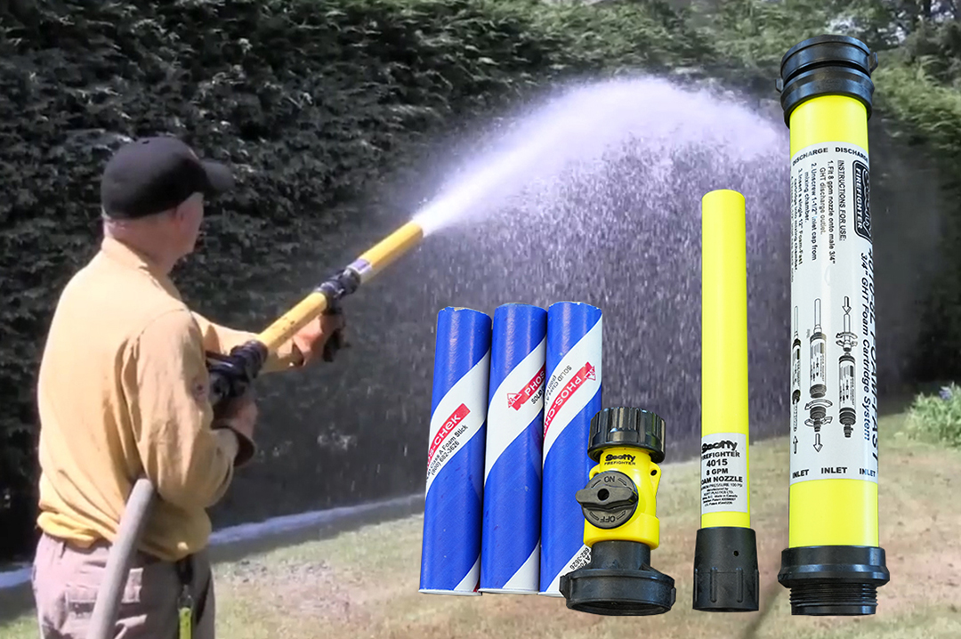 Fire Nozzle with Foam Cartridge
